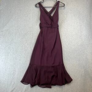 Jim Hjelm Occasions Dress Sz 12 Purple Chiffon Gown Cocktail Bridesmaid Vintage